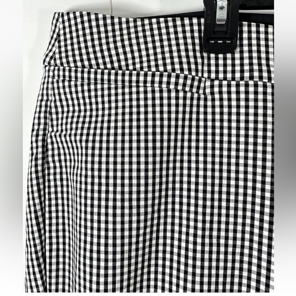 Lane Bryant The Allie Pants Trousers White Black Shepherd Check Stretch size 28R - Picture 2 of 8